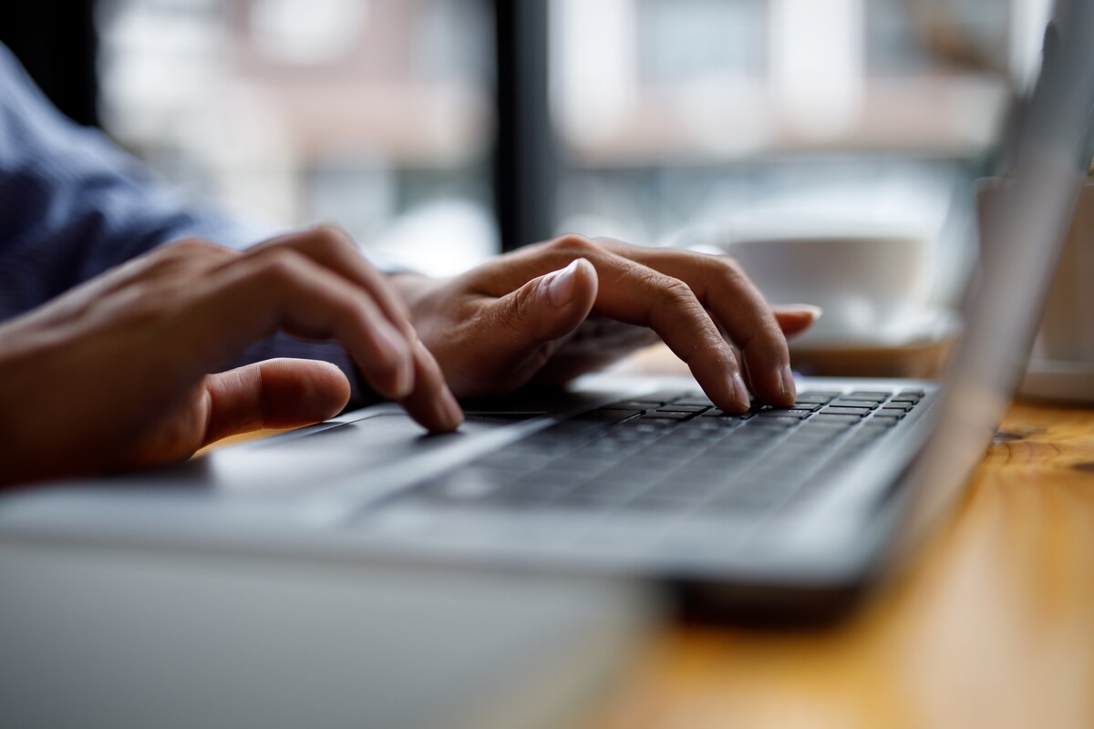 Student working on GrantProf applications
